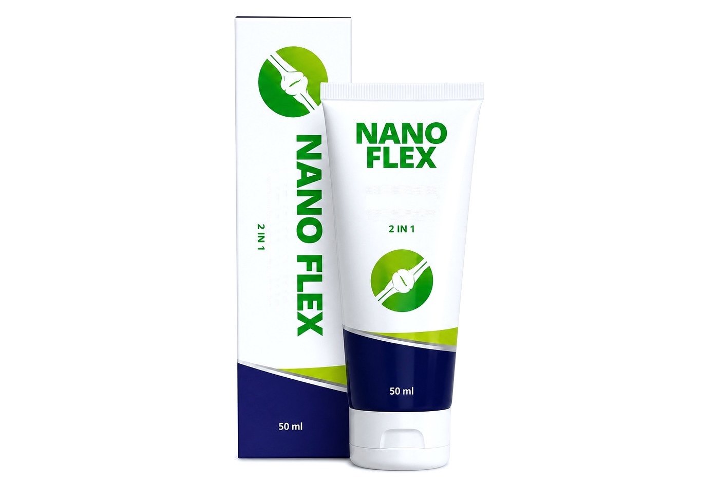 NanoFlex 2 in 1 ápoló krém doboza és tubusa